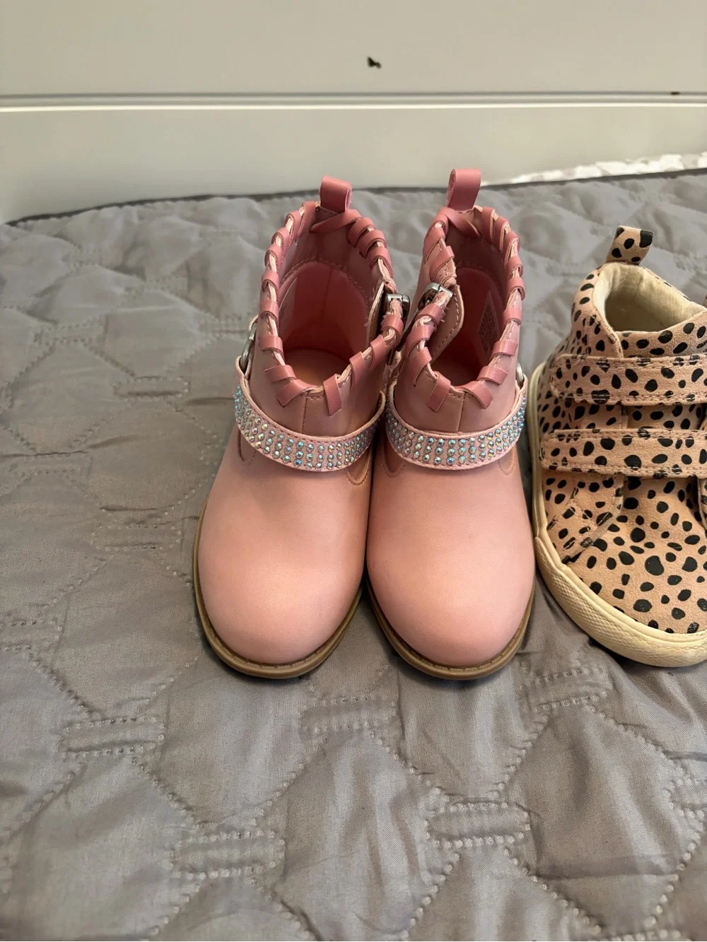 Bundle-Jessica Simpson Pink Glitter boots, fizzy tan boots, leopard print boots